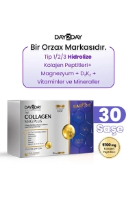 The Collagen Mag Plus Tip 1-2-3 Kolajen-Çilek Karpuz-Magnezyum,HA,C-D3-K2-B5-B6-B12 Vitamin 30Saşe